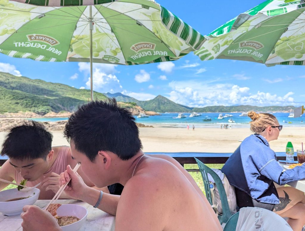 Hoi Shan restaurant overlooking Sai Wan Beach