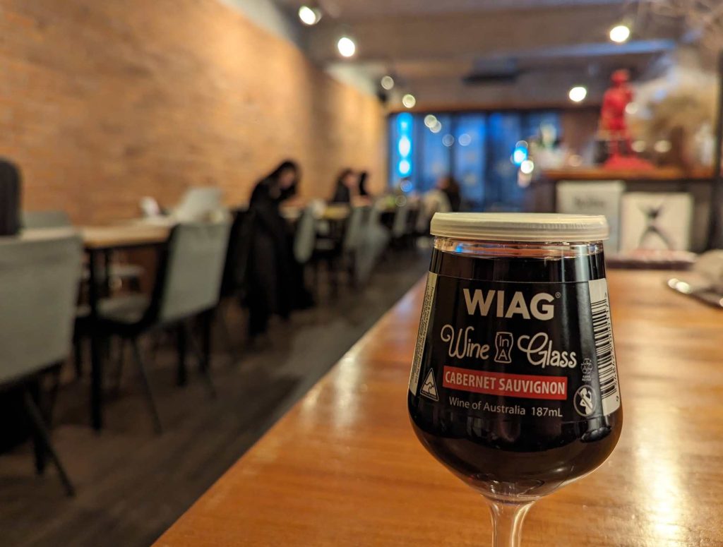 quirky Australian wine at 1984 Hongdae cafe