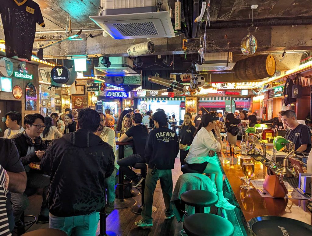 people sitting and chatting in Itaewon Pub